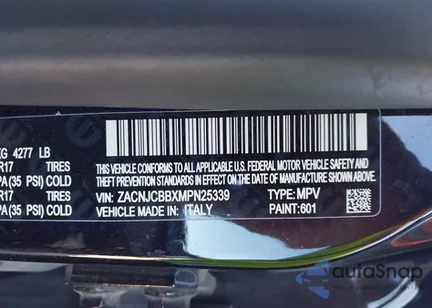 2021 Jeep Renegade Latitude Fwd z USA, uszkodzony, nr VIN ZACNJCBBXMPN25339